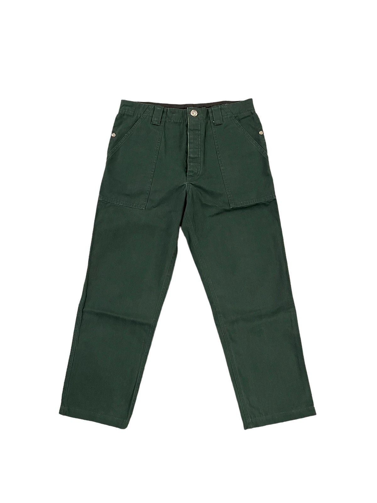 Chrome Hearts Forest Green Canvas Carpenter Fatigue Pants | Grailed