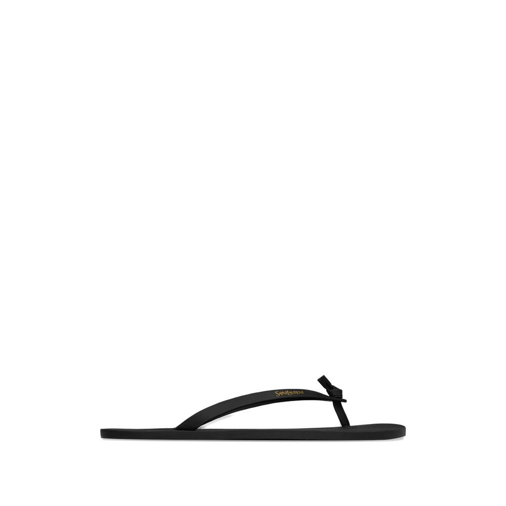 Saint Laurent Paris Saint Laurent BLACK Flip-Flops & Slides Size US 12 / EU 45 - 1 Thumbnail
