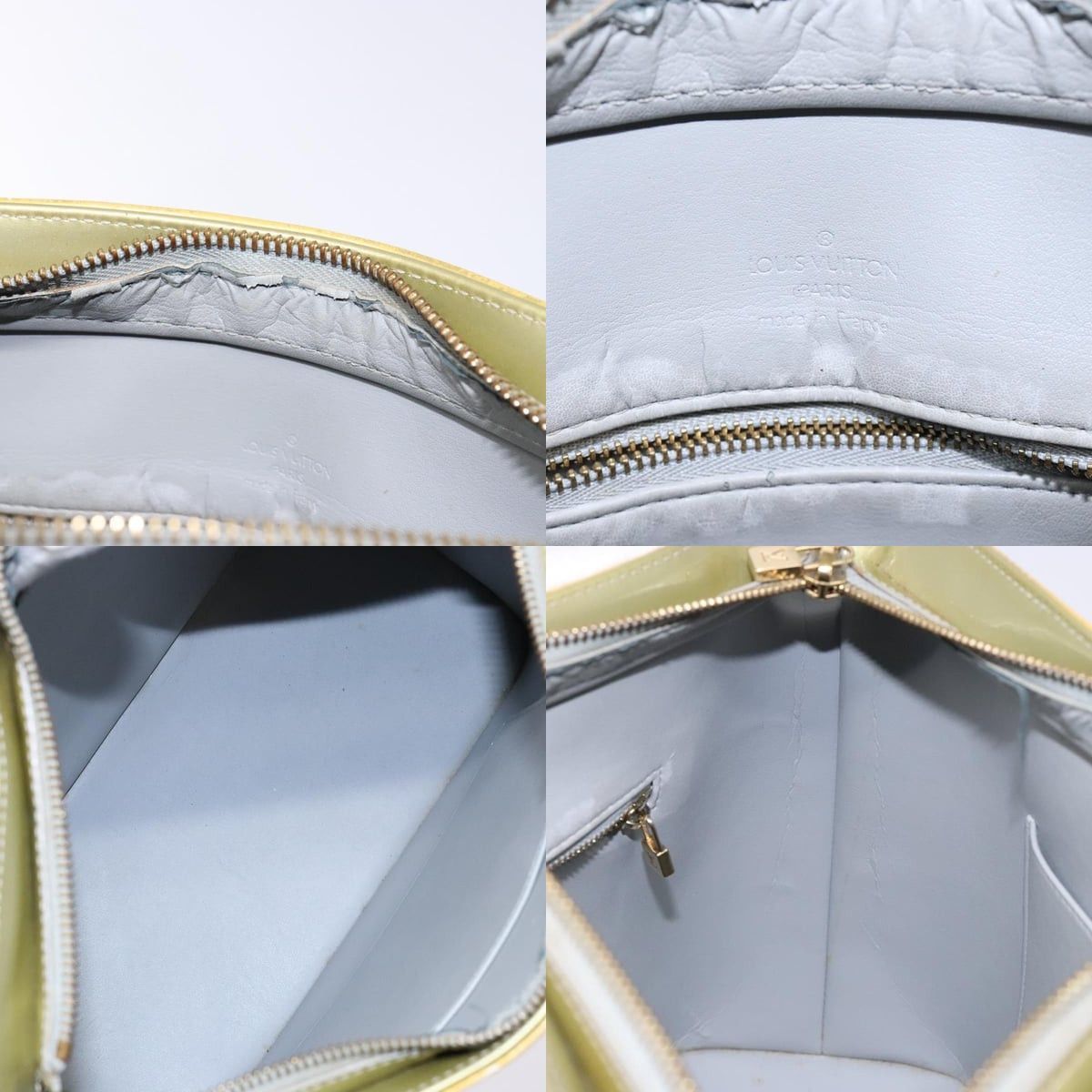 Louis Vuitton LOUIS VUITTON Monogram Vernis Houston Hand Bag Gris M91053 Size ONE SIZE - 12 Thumbnail