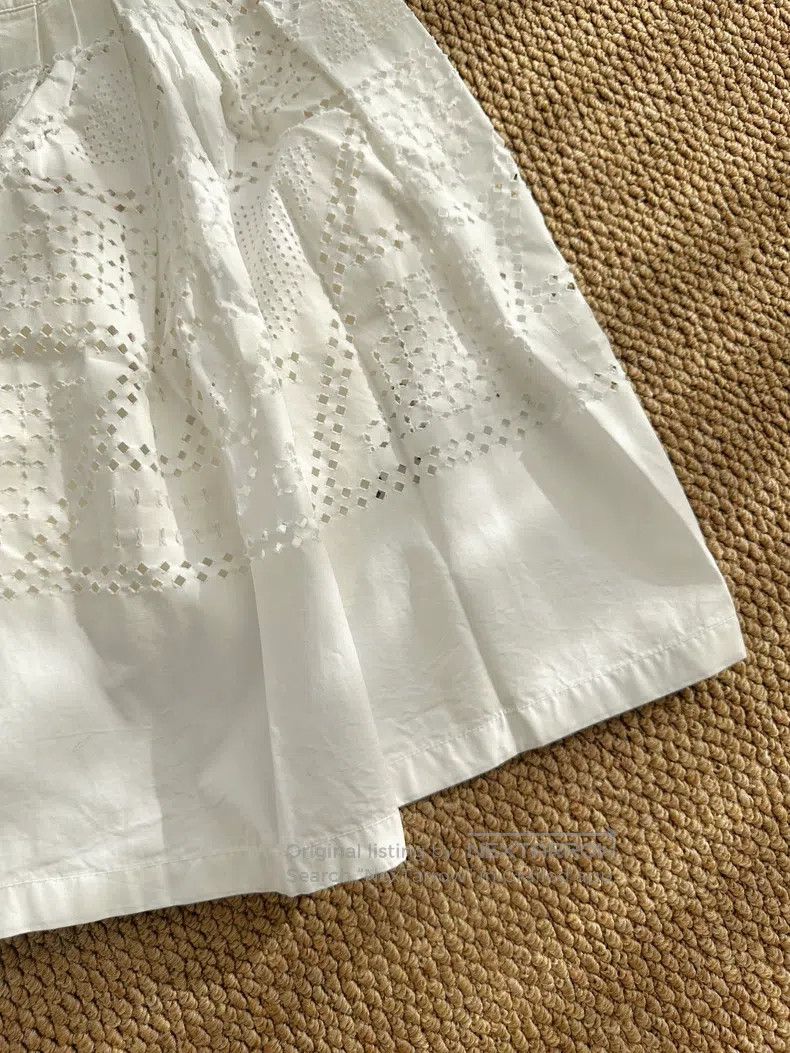Fendi Fendi Lace-Up Skirt - Women's - White Size 27" / US 4 / IT 40 - 3 Thumbnail