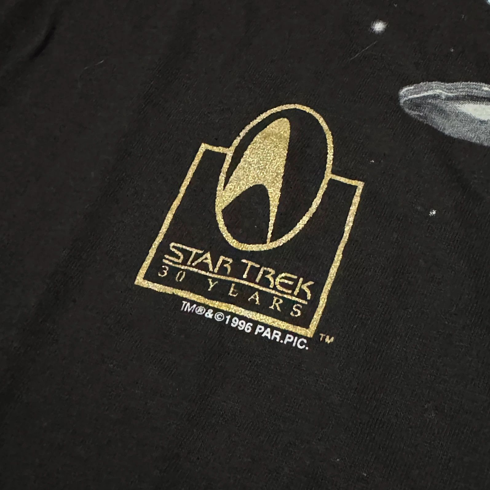 Vintage Vintage 90s star treck t-shirt Size US XL / EU 56 / 4 - 3 Thumbnail