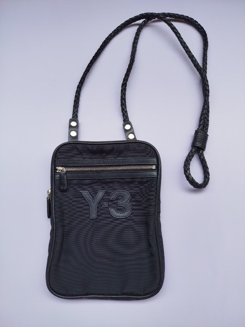 Yohji Yamamoto Y-3 Black Sling Bag / Crossbody Pouch. Size ONE SIZE - 7 Thumbnail