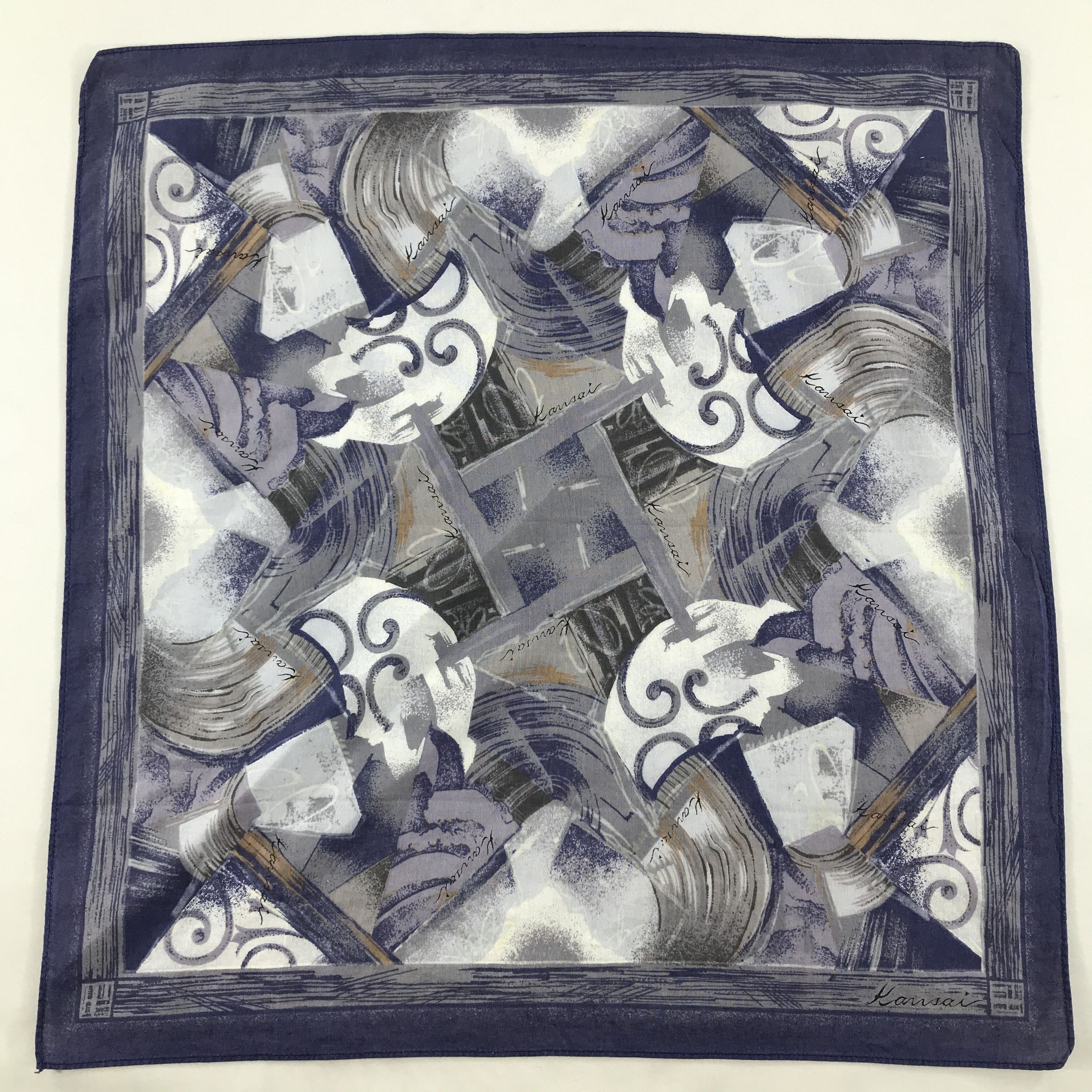 Kansai Yamamoto × Vintage Kansai Yamamoto Bandana/ Handkerchief / Neckerchief Size ONE SIZE - 3 Thumbnail