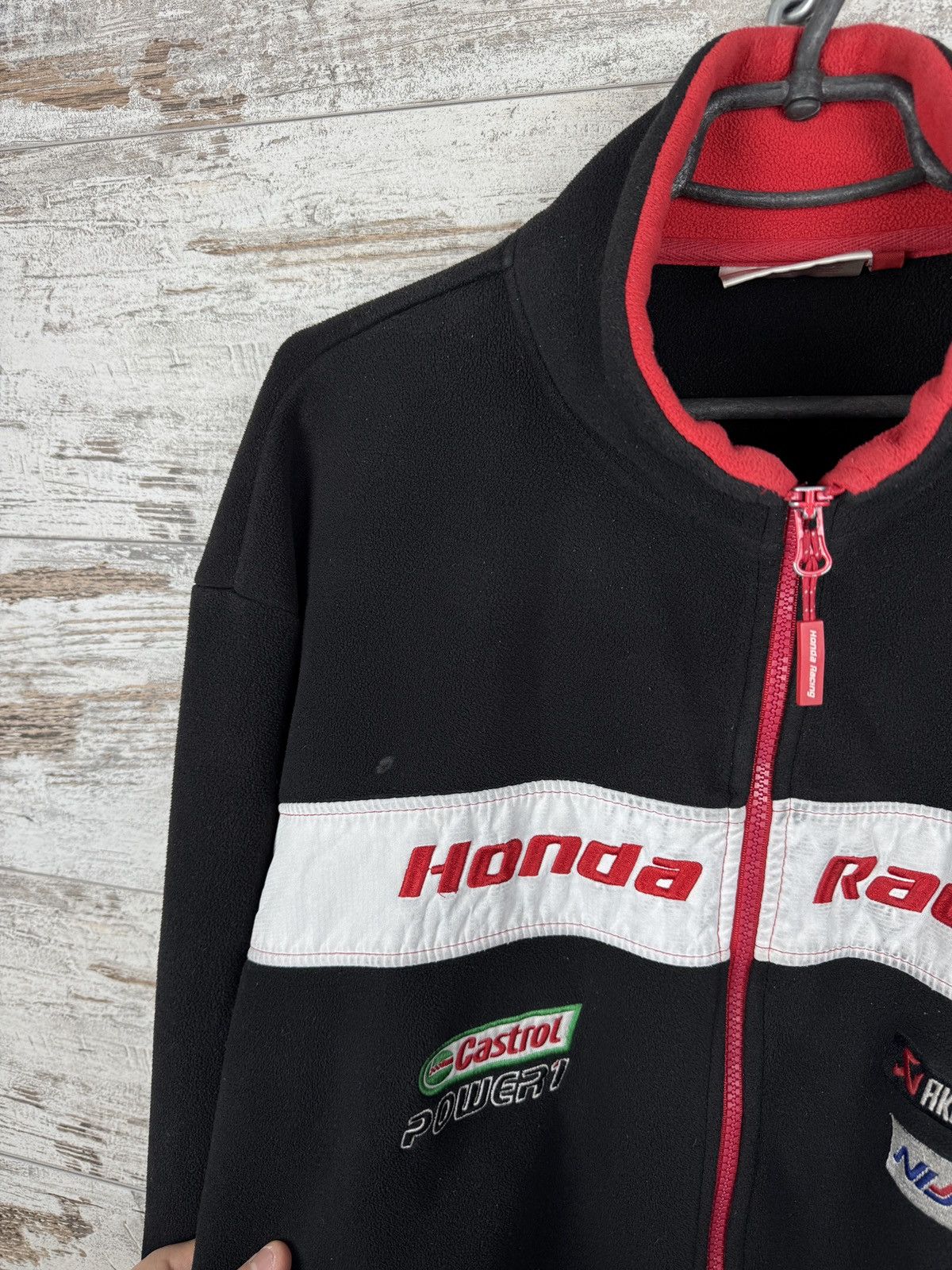 Honda Mens Vintage Honda Racing fleece jacket olympic full zip Size US XL / EU 56 / 4 - 6 Thumbnail