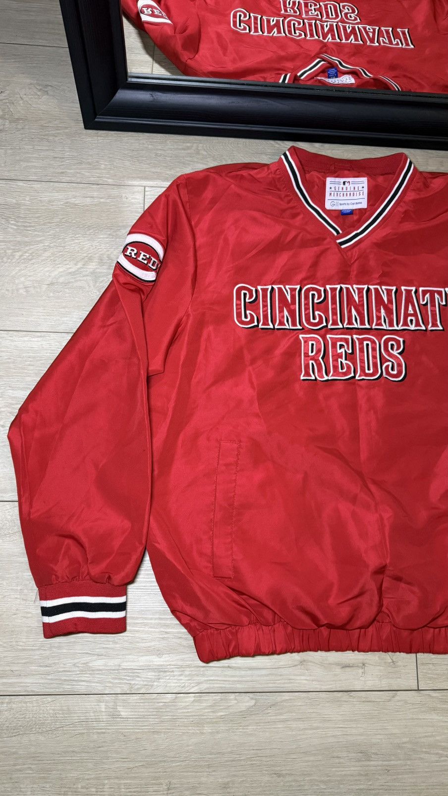 Starter Vintage 1990s Cincinnati Reds MLB Sideline Crewneck Size US L / EU 52-54 / 3 - 4 Thumbnail