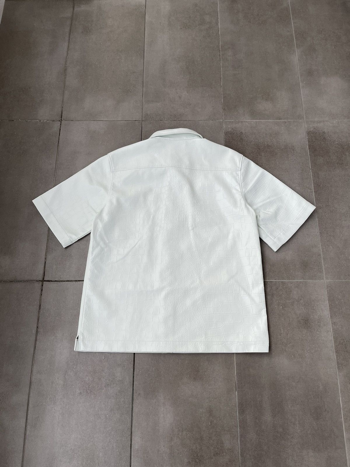 Han Kjobenhavn !DS! SS21 Han Kjobenhavn White Croc Skin Summer Shirt Size US M / EU 48-50 / 2 - 10 Thumbnail