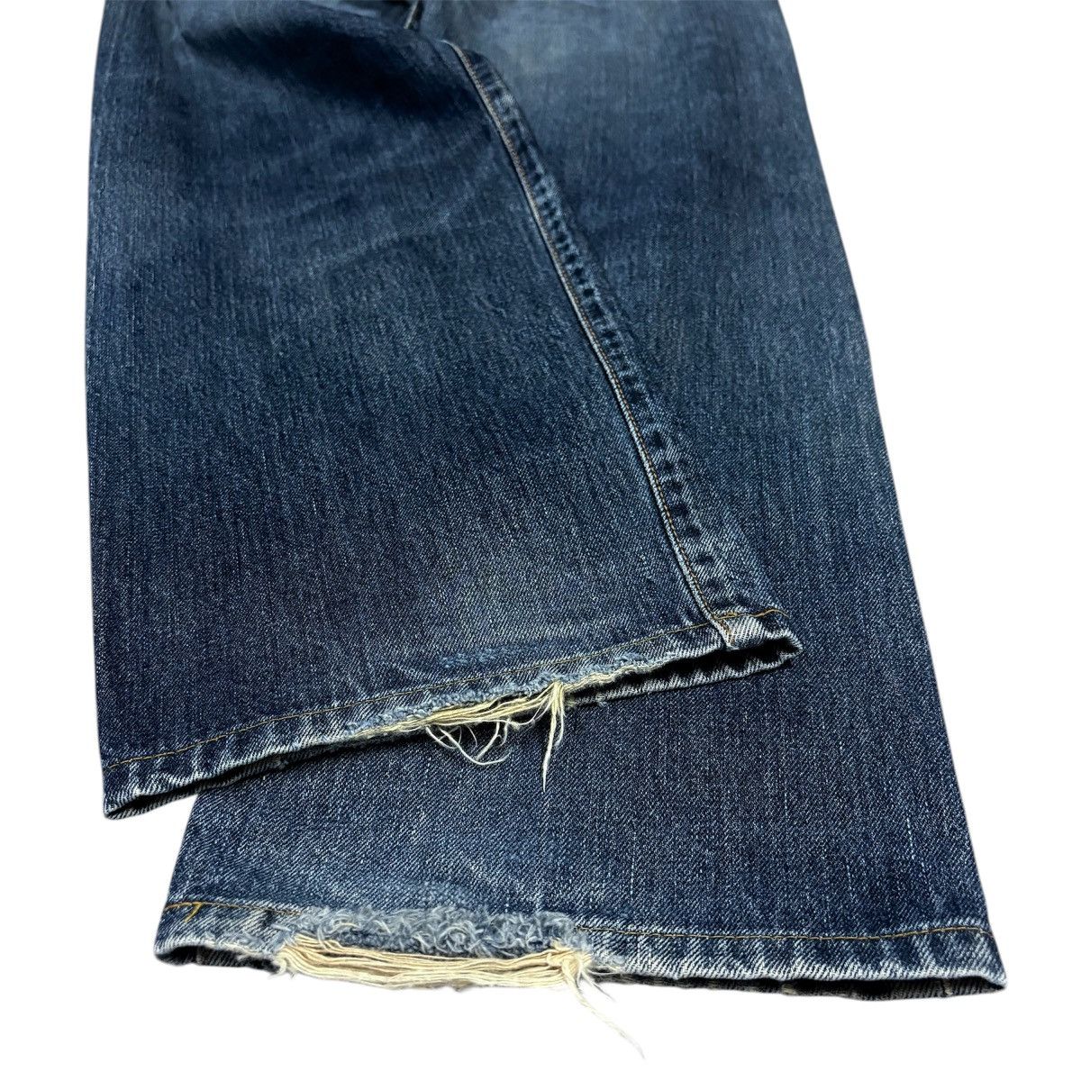 Edwin RARE 90s EDWIN 505XX DISTRESSED SELVEDGE REDLINE DENIM JEANS Size US 34 / EU 50 - 20 Thumbnail