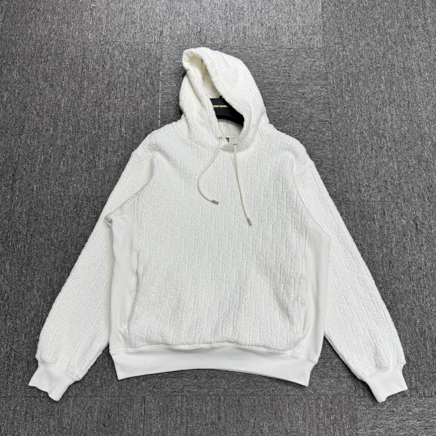 Dior Dior All Over Monogram Terry Cloth Hoodie L Size US L / EU 52-54 / 3 - 1 Thumbnail
