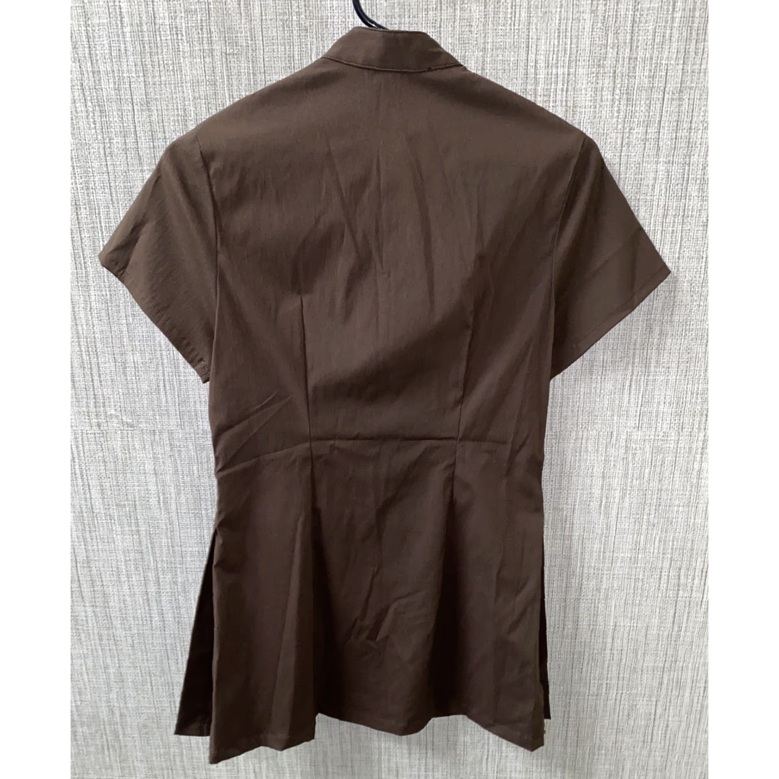Vintage Noel Asmar Women Brown Polyester/Nylon Full Zip Jacket 2XS Regular Full Zip Jacket Womens Brown 2XS Noel Asmar Size XXS / US 00 / IT 34 - 4 Thumbnail