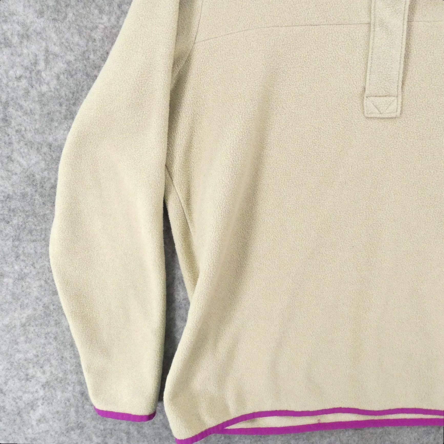Vintage Columbia Women Extra Large Pullover Fleece Sweater 1/4 Zip Beige Size XL / US 12-14 / IT 48-50 - 4 Thumbnail