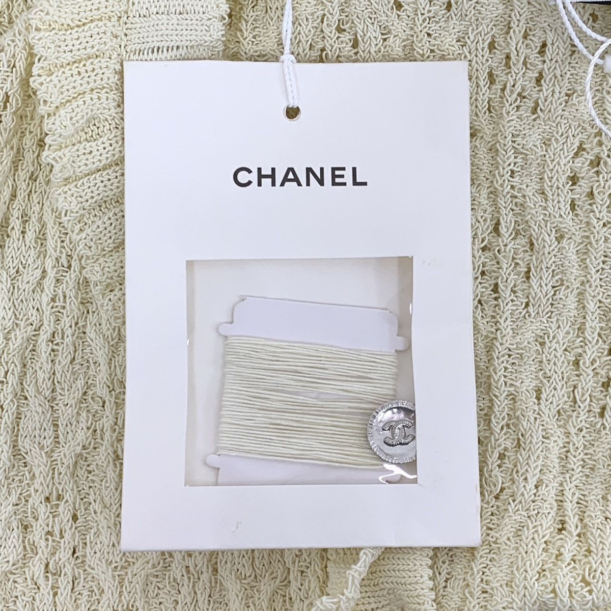 Chanel Chanel Beige Cable Knit Long Sleeve Knit Cardigan K26WX Size XS / US 0-2 / IT 36-38 - 8 Thumbnail