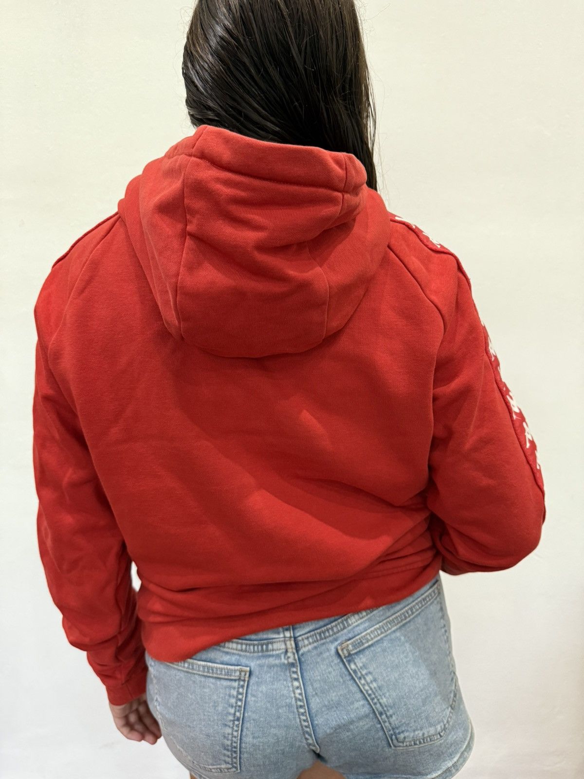Kappa Kappa Red Hoodie Logo Taped Sleeves – M Size US M / EU 48-50 / 2 - 3 Thumbnail