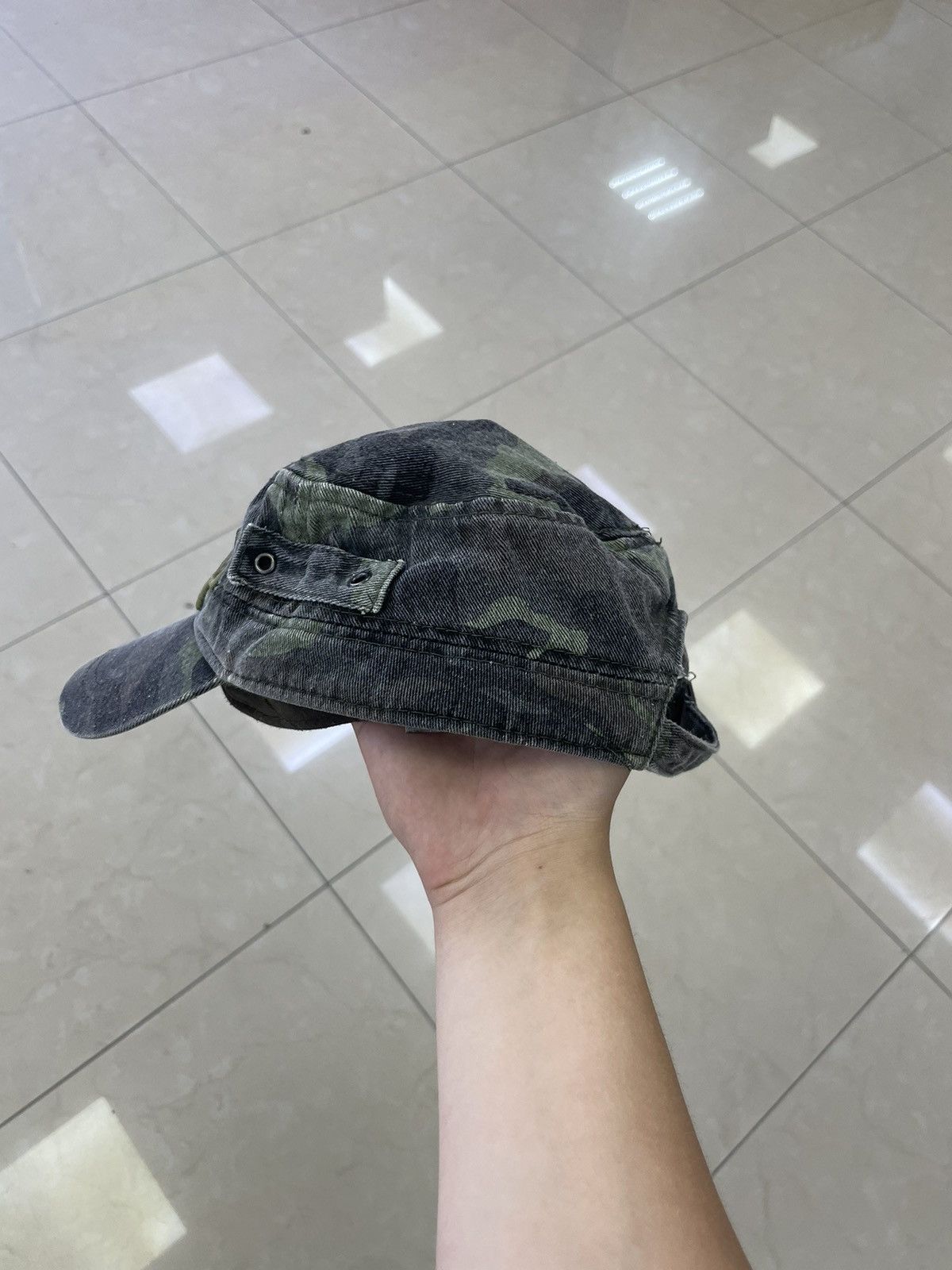 Band Tees Rammstein camo vintage military cap Size ONE SIZE - 3 Thumbnail