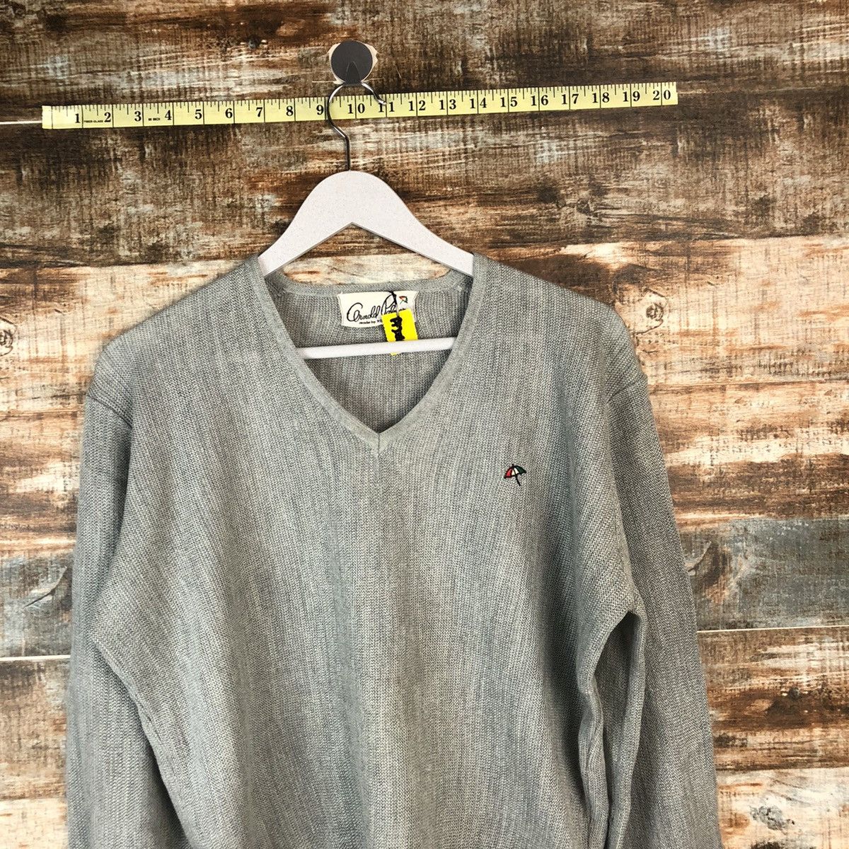 Homespun Knitwear × Japanese Brand Arnold Palmer vintage Grey Knitwear #A2044 Size S / US 4 / IT 40 - 2 Thumbnail