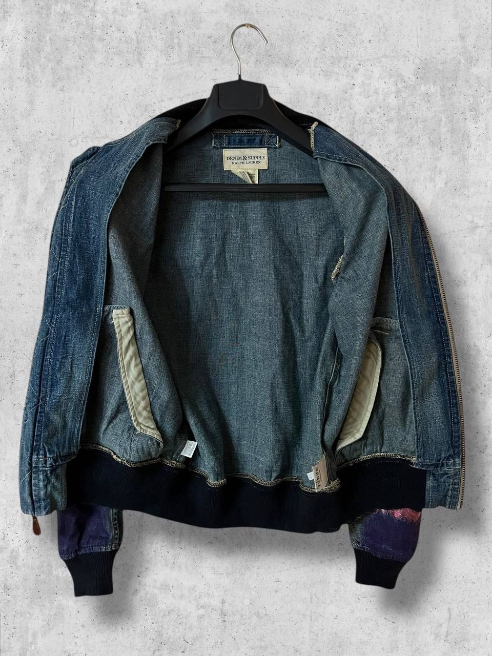 Denim & Supply Ralph Lauren RL Denim & Supply Ralph Lauren Denim Bomber Jacket Painted Size US S / EU 44-46 / 1 - 5 Thumbnail