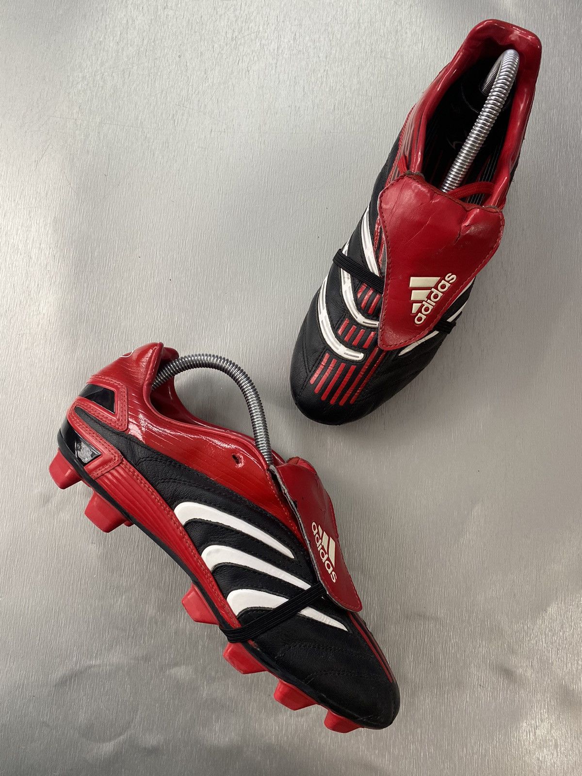 Vintage Adidas Predator Absolado TRX FG Red Black Size US 7.5 / EU 40-41 - 4 Thumbnail