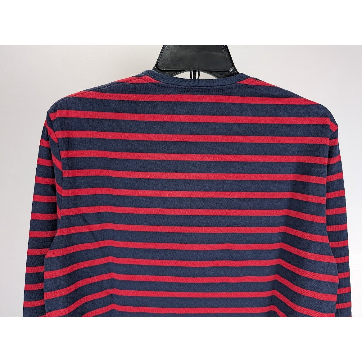 Alexander McQueen o1rshd1 Stripe Long Sleeve Velvet Skull Logo T-Shirt Size US S / EU 44-46 / 1 - 13 Thumbnail