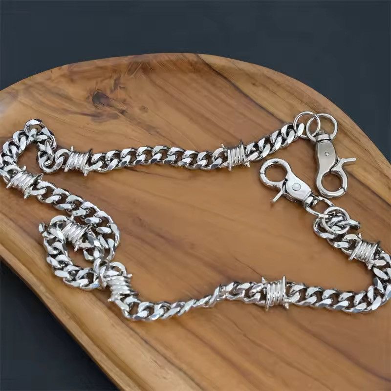 Japanese Brand Vintage Keychain Jeans Chain Skull Dagger Belt Chain Size ONE SIZE - 3 Thumbnail