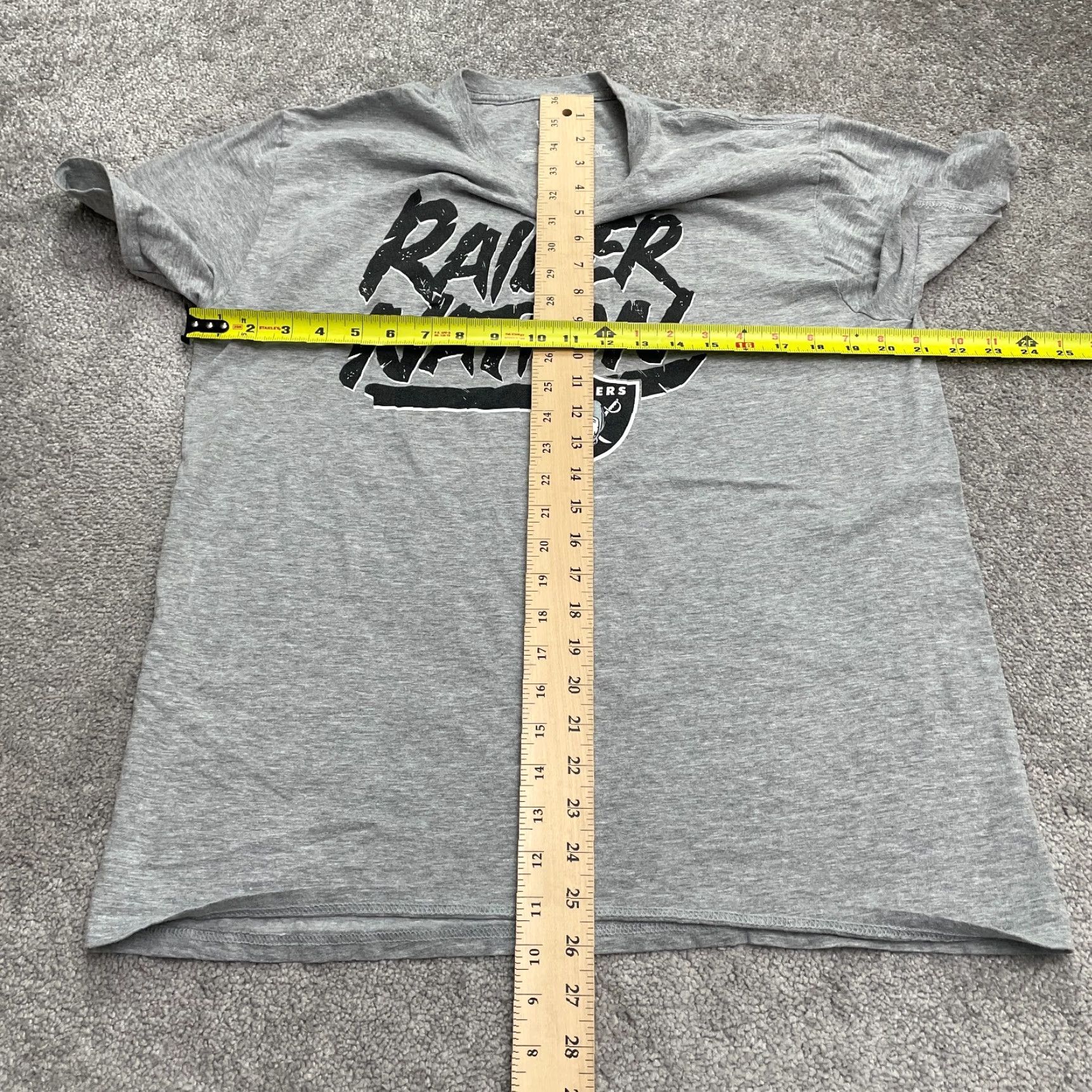 Vintage Fanatics Raider Nation Graphic T-Shirt Men L Gray Crew Neck Short Sleeve Tee Size US L / EU 52-54 / 3 - 5 Thumbnail