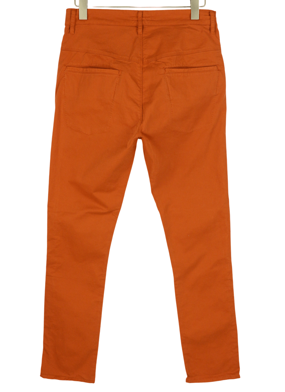 Nudie Jeans KHAKI SLIM W31/L32 Organic Warm Orange Zip Chino 81936 Size US 31 - 2 Thumbnail