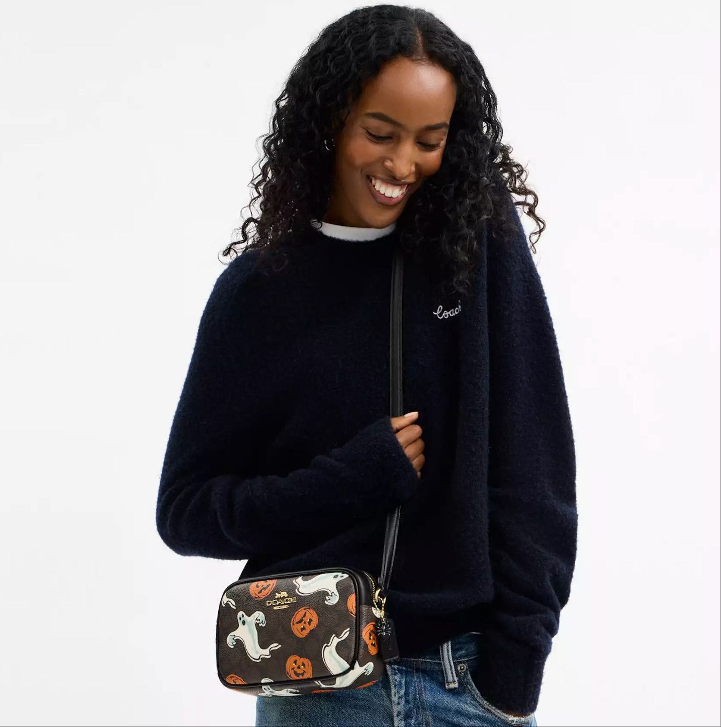 Coach Mini Jamie Camera Bag In Signature Canvas With Halloween Size ONE SIZE - 9 Thumbnail