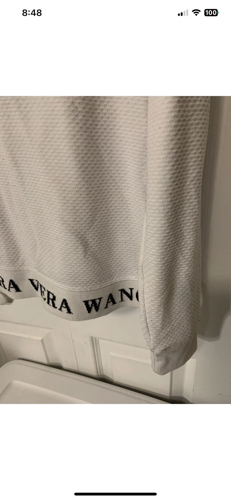 Vera Wang Simply Vera Wang Women's Sz S White Pullover T Shirt Size S / US 4 / IT 40 - 6 Thumbnail