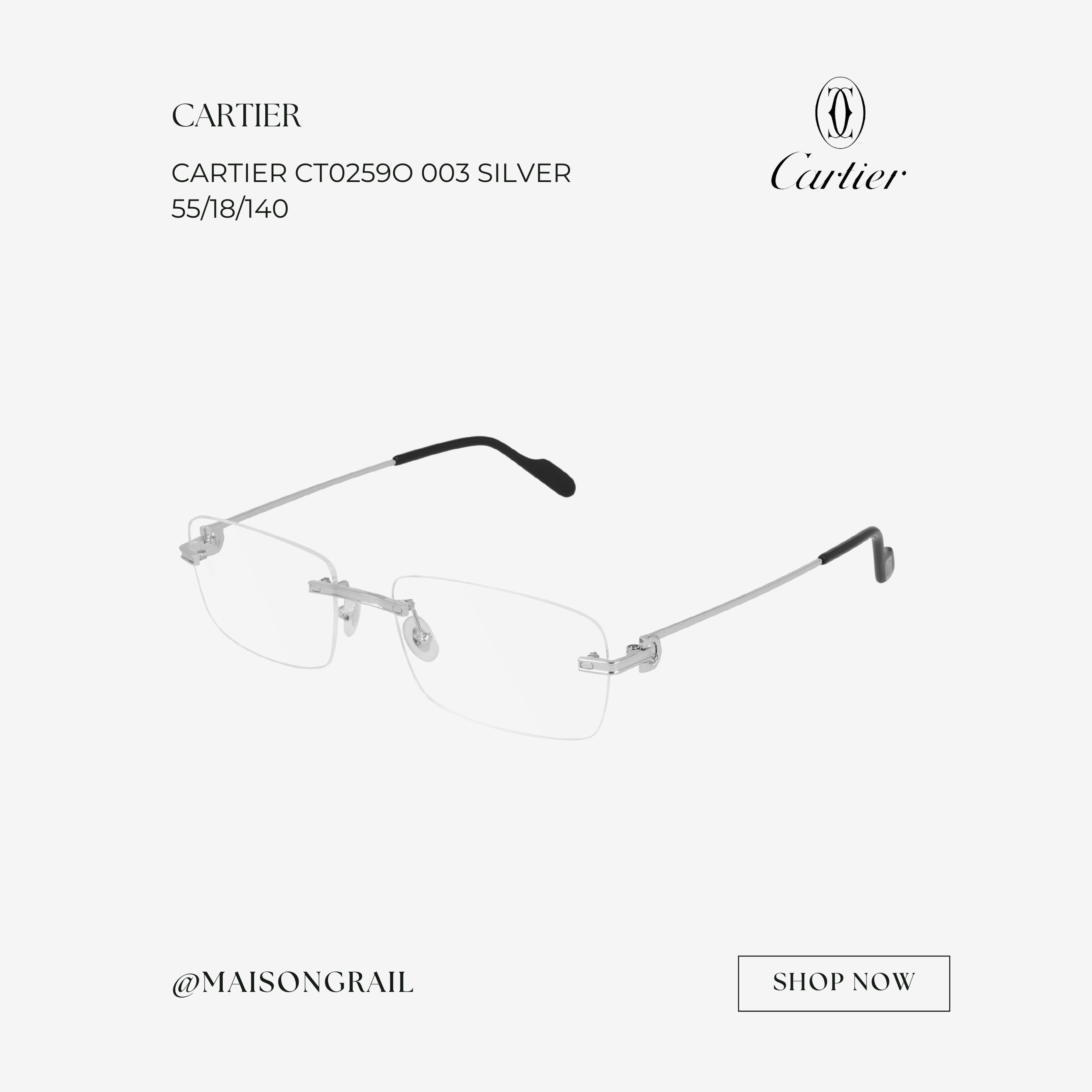 Cartier CARTIER CT0259O 003 EYEGLASSES Size ONE SIZE - 1 Thumbnail