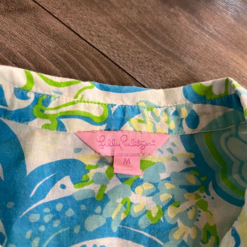 Lilly Pulitzer Lilly Pulitzer Blue Pattern Dress Women Medium Bin L-47 Size M / US 6-8 / IT 42-44 - 3 Thumbnail