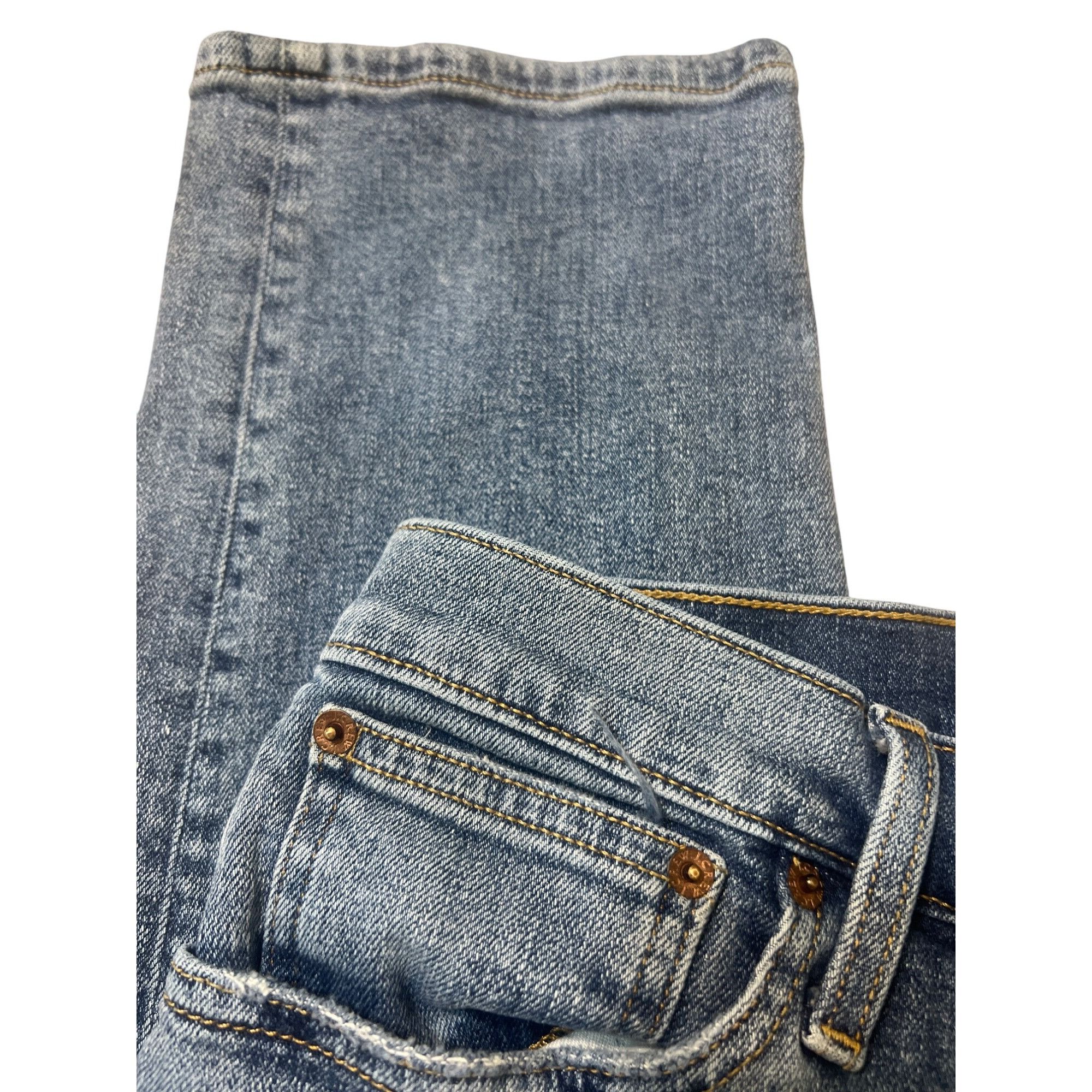 J.Crew J.Crew Slim Boyfriend Jeans Mid Rise Blue Denim Button Zippe Size 29" - 2 Thumbnail