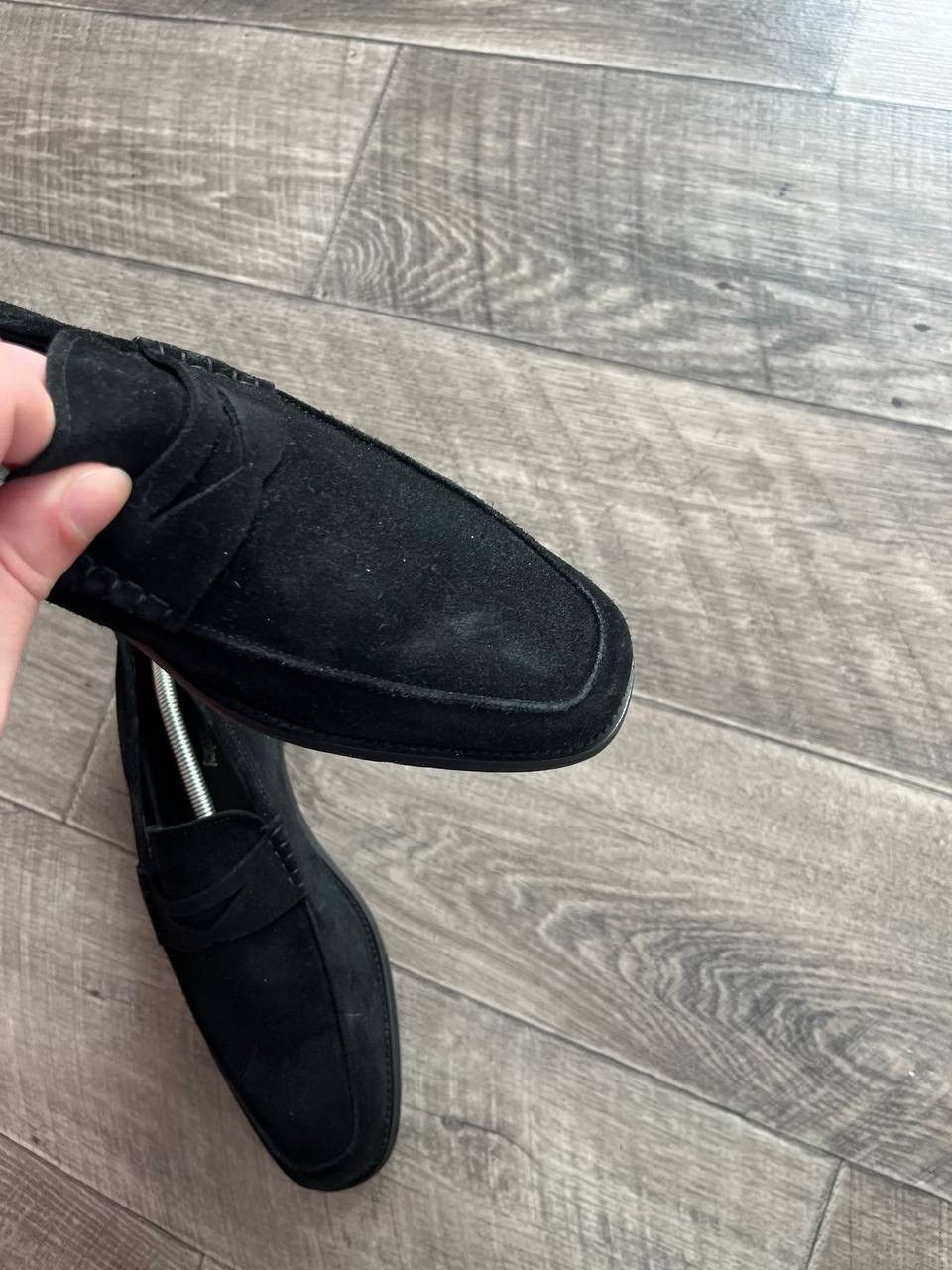 Russell & Bromley Russell & Bromley Black Suede Handmade Penny Strap EU 43 Size US 10 / EU 43 - 8 Thumbnail