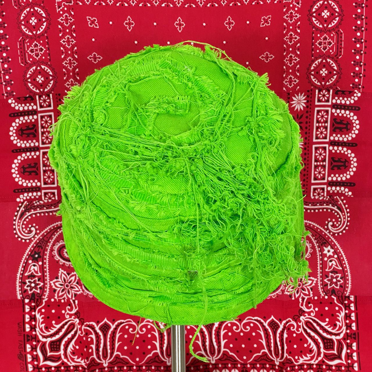 Poche Studio POCHE STUDIO HANDMADE SEAWEED REVERSIBLE BUCKET HAT Size ONE SIZE - 5 Thumbnail