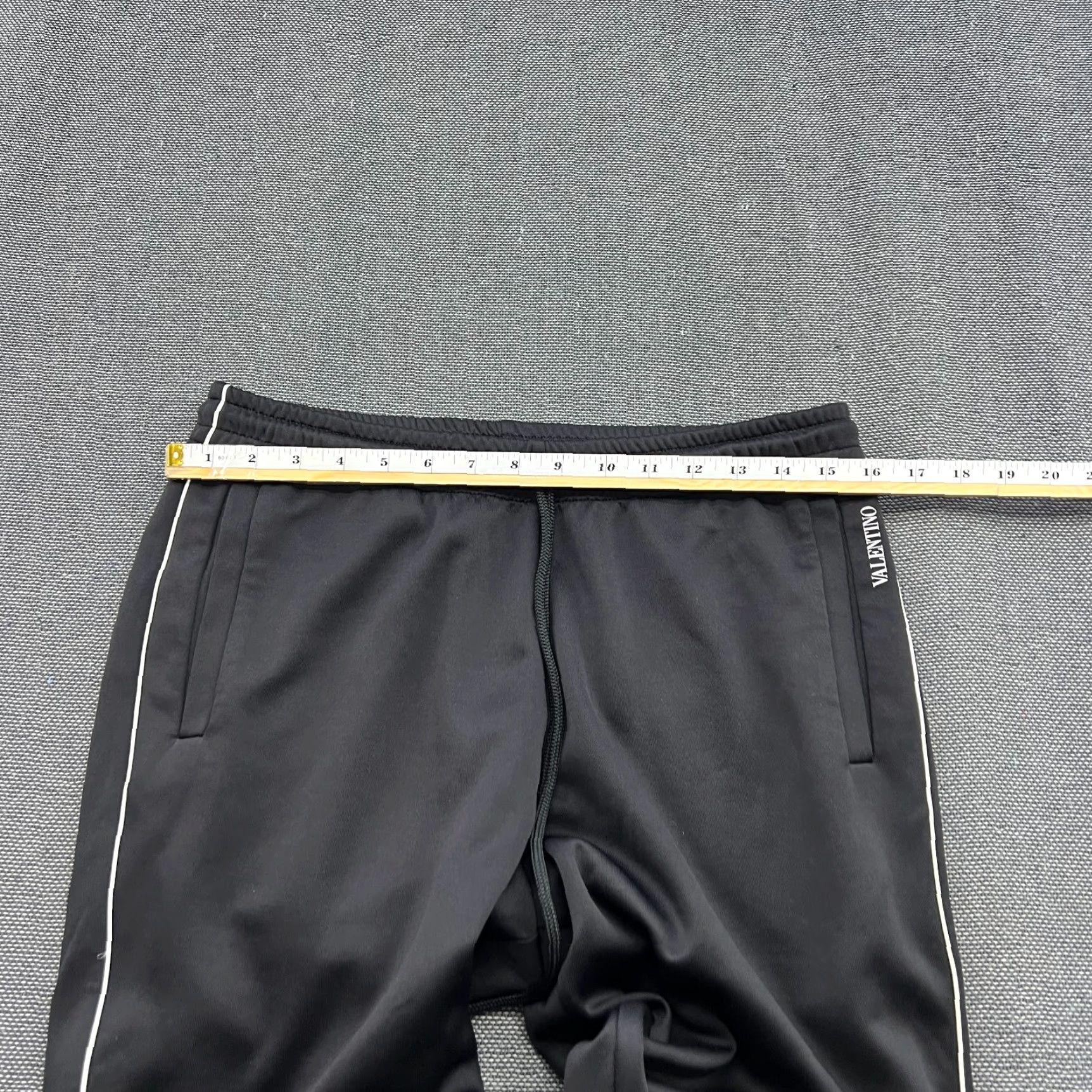 Valentino Valentino Track Pants Mens Large L Drawstring Slim Fit Black Cotton Blend Jeans Style Sportswear Shirt? Size US 32 / EU 48 - 7 Thumbnail