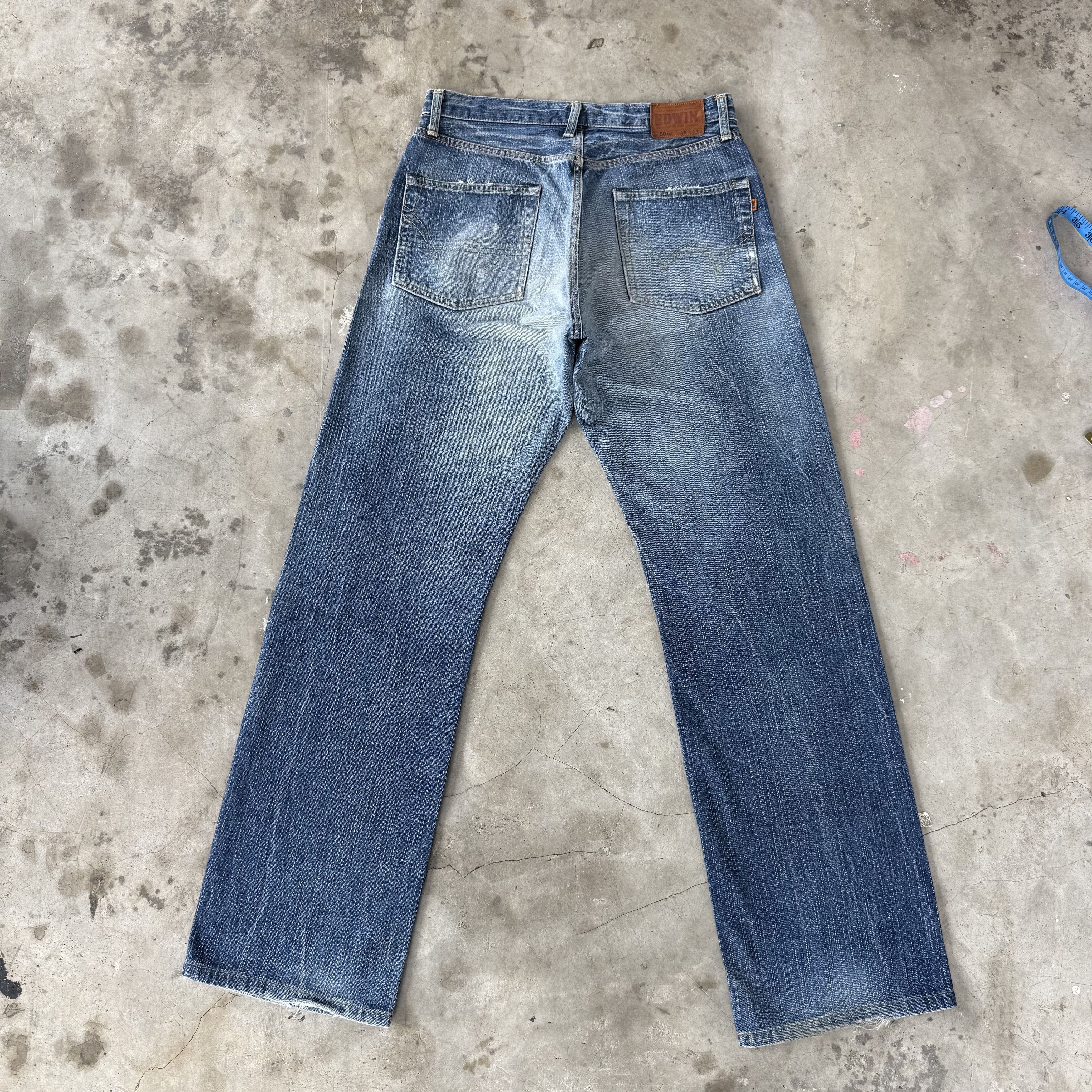Edwin W31 Vintage Edwin Selvedge Ripped Denim Size US 31 - 9 Thumbnail