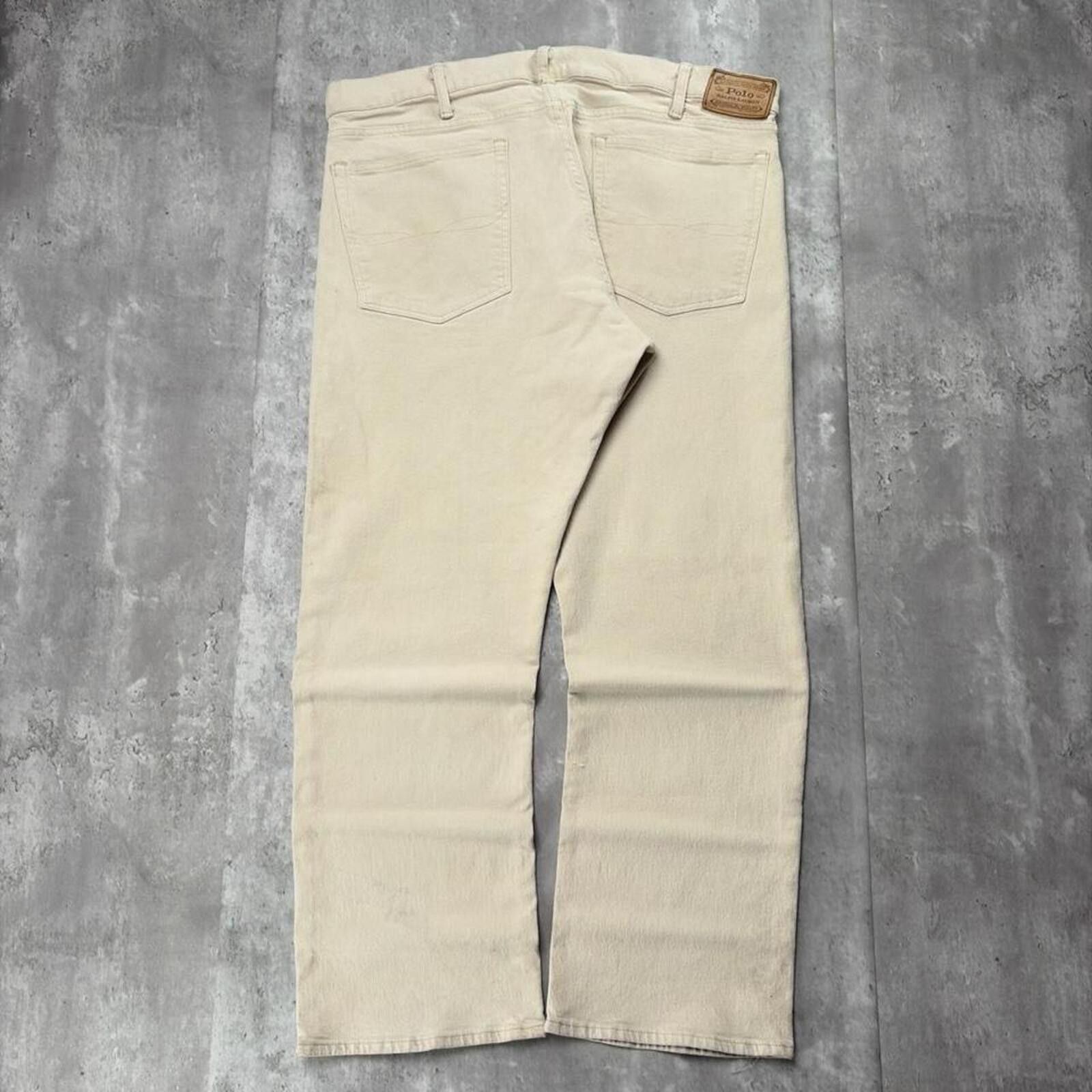 Vintage Cream Polo Ralph Lauren Baggy Denim Jeans