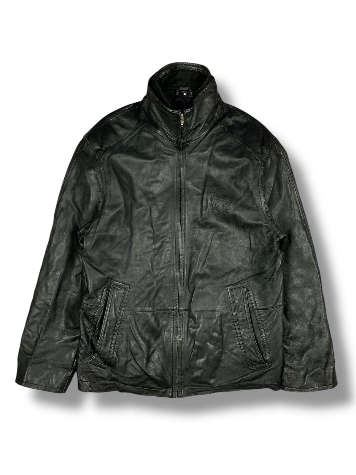 Vintage Rare Arsenal FC Leather Jacket London Football Club