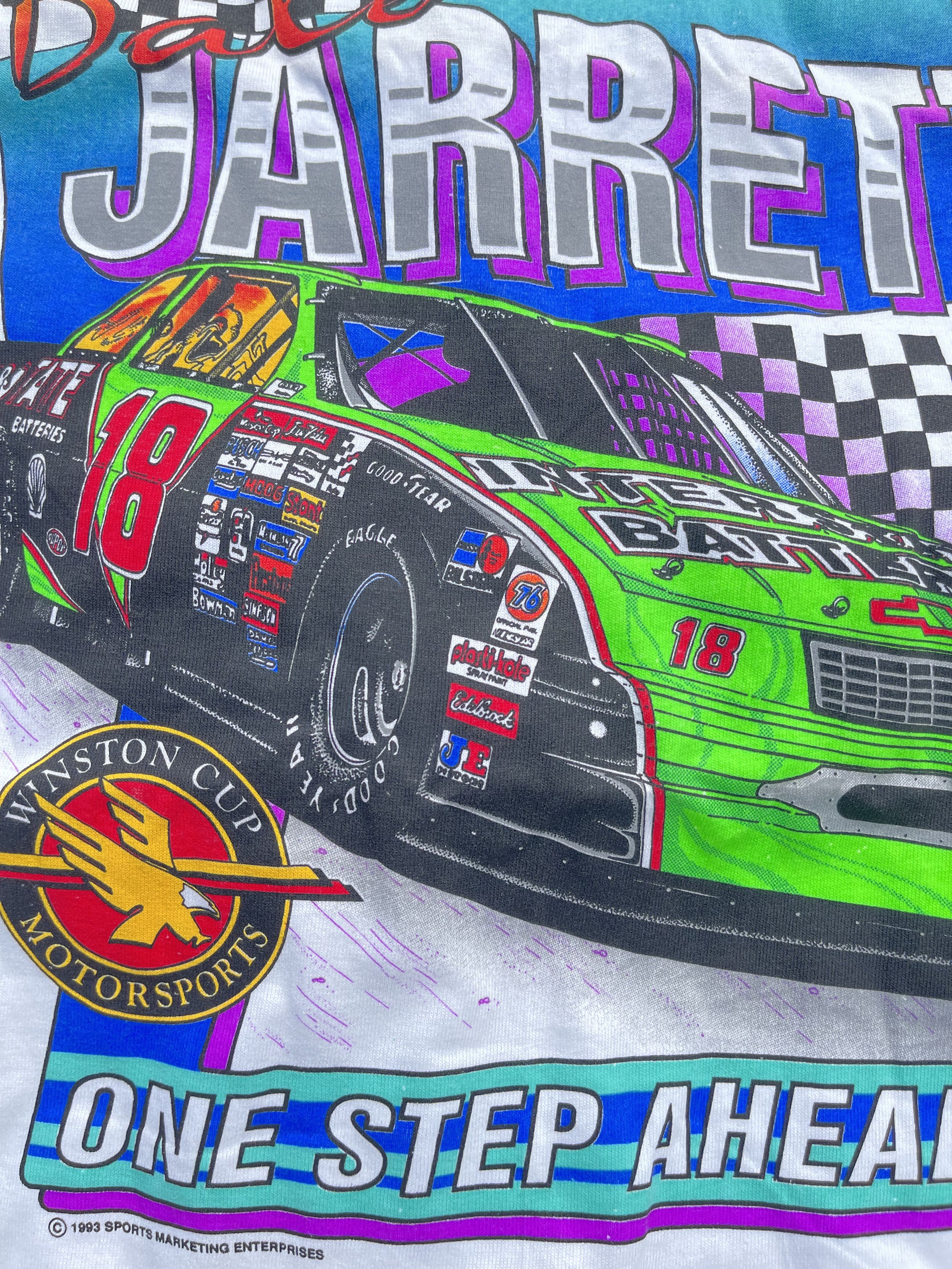NASCAR × Vintage 1993 Nascar Dale Jarrett 90's Vintage Racing T-Shirt Size US L / EU 52-54 / 3 - 5 Thumbnail
