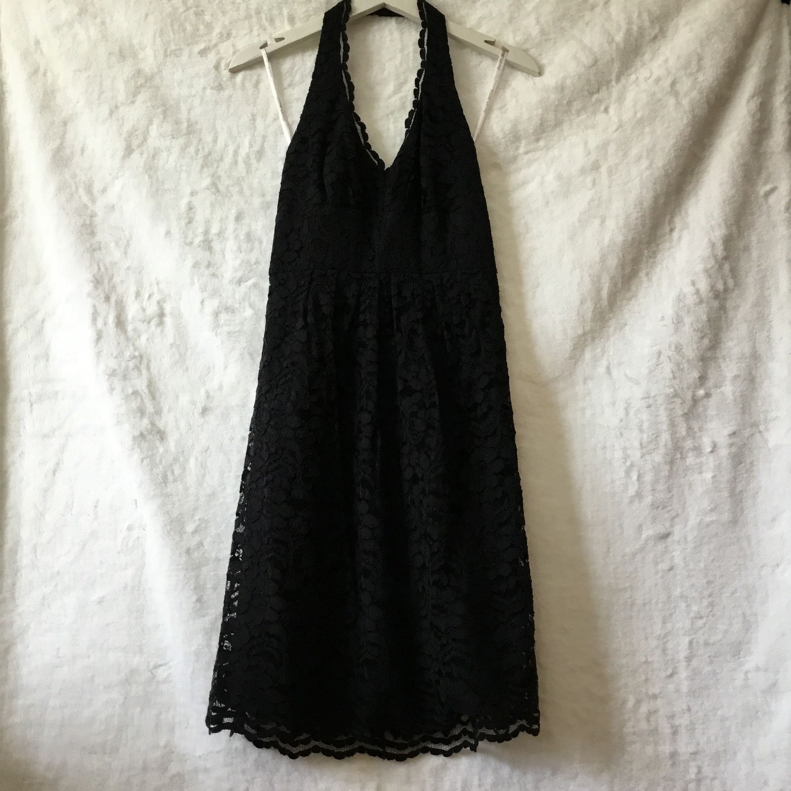 Other David’s Bridal Black Halter Top Laced Short Dress Size S / US 4 / IT 40 - 6 Thumbnail