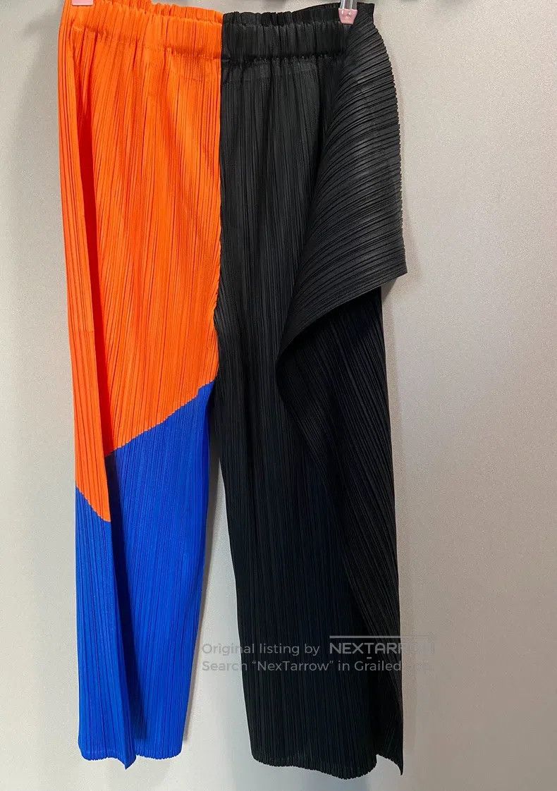 Issey Miyake Issey Miyake Color Block Trousers Size 25" / US 0 / IT 36 - 3 Thumbnail