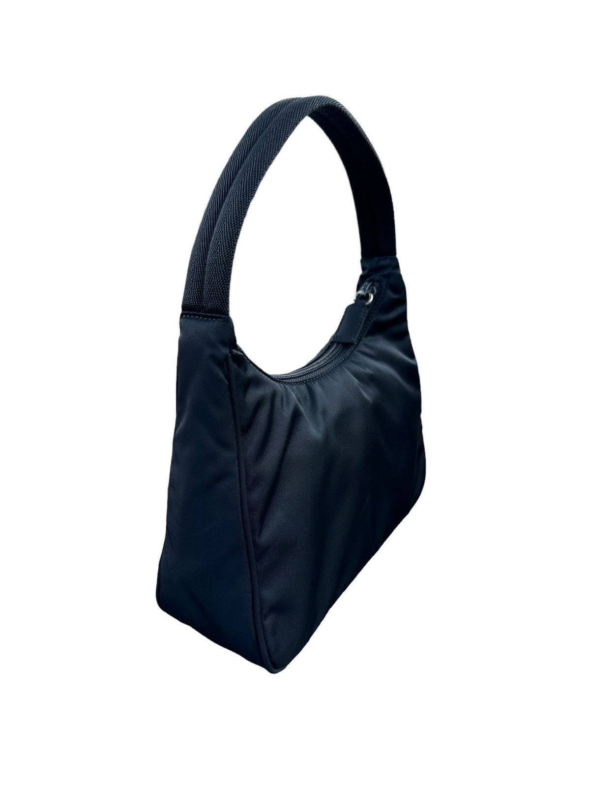 Prada AUTHENTIC PRADA MINI BLACK NYLON HOBO BAG Size ONE SIZE - 6 Thumbnail