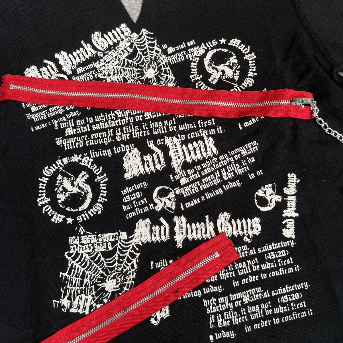 Seditionaries 2000s Mad Girl Punk Style Poem Zip Double Layered T-Shirt Size US S / EU 44-46 / 1 - 5 Thumbnail
