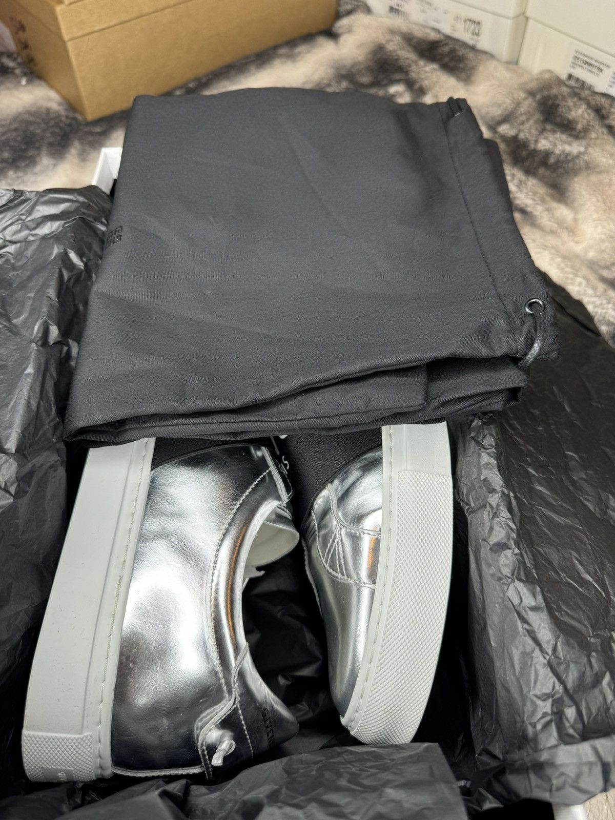 Givenchy Givenchy Urban Street Sneaker - Silvery Size US 10 / EU 43 - 8 Thumbnail