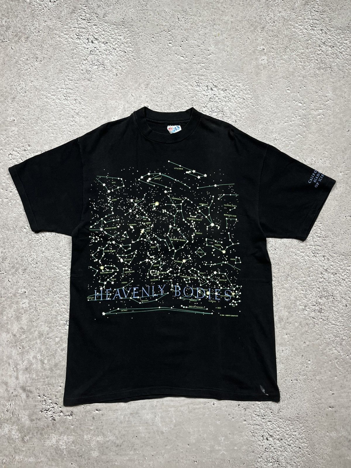 Vintage 1992 Heavenly Bodies Constellation T-Shirt USA Made