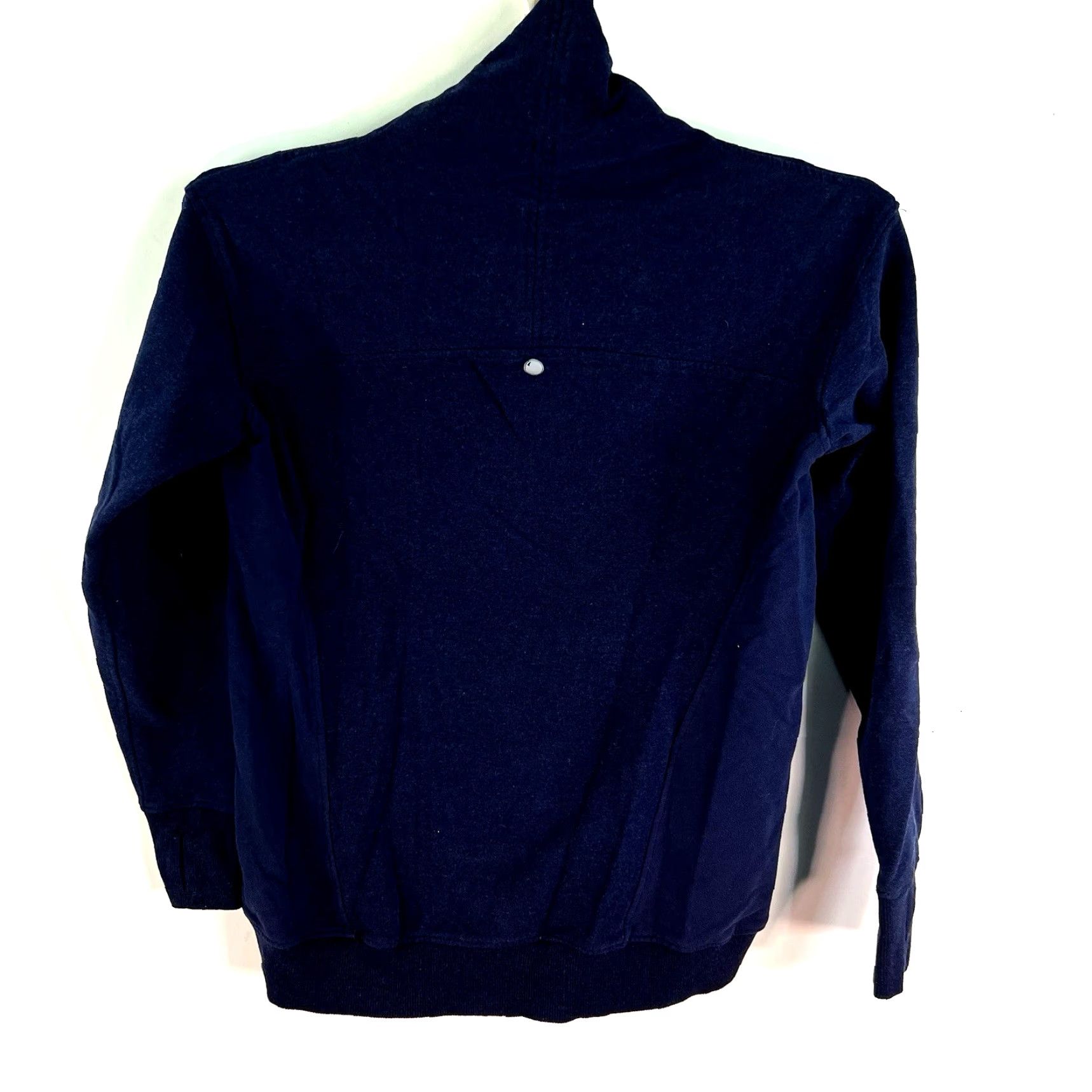 Vintage Yogalicious Sweatshirt — Turtle-Neck Pullover — Womens — Size M — Blue — Athletic Activewear — Cotton Blend — Long Sleeve Size M / US 6-8 / IT 42-44 - 5 Thumbnail