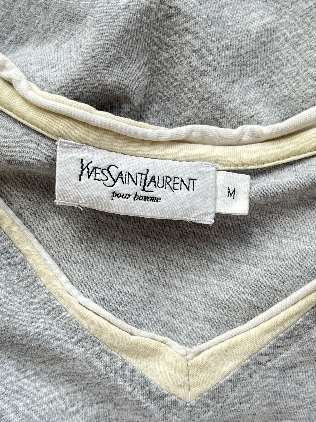 Yves Saint Laurent Vintage Yves Saint Laurent T-Shirt with Big Logo YSL Paris Size US M / EU 48-50 / 2 - 7 Thumbnail