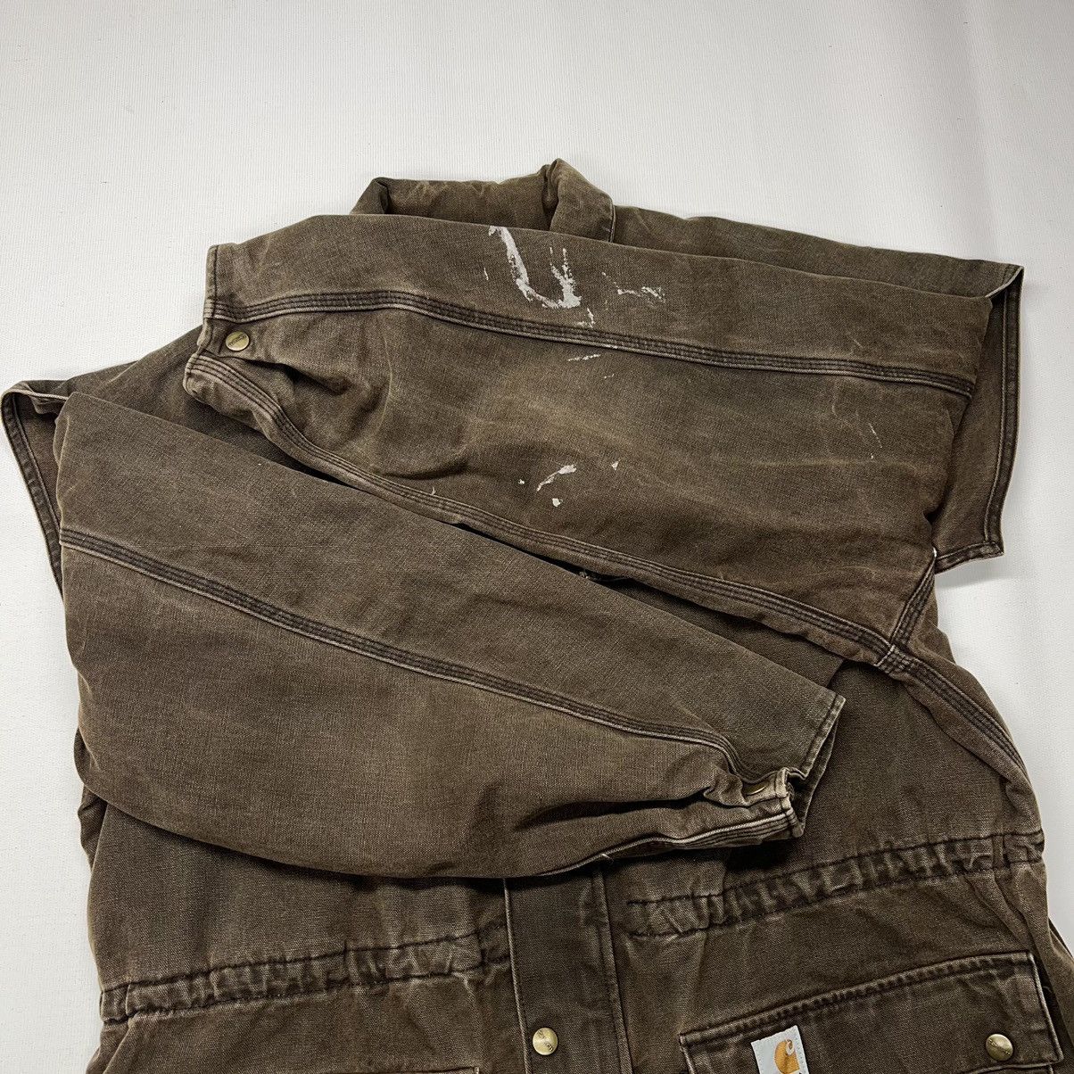 Carhartt × Vintage Carhartt Jacket Brown Duster Chore Barn Coat Canvas Full Zip Size US L / EU 52-54 / 3 - 7 Thumbnail