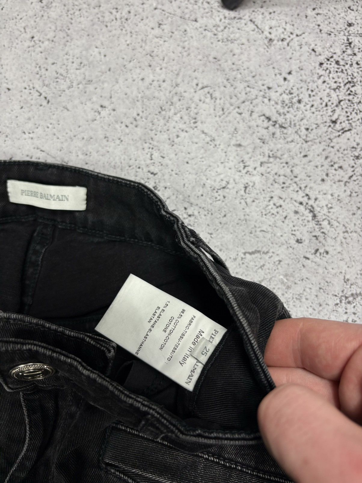 Pierre Balmain Balmain washed jeans , double knee style, slim-fit Size 25" / US 0 / IT 36 - 5 Thumbnail