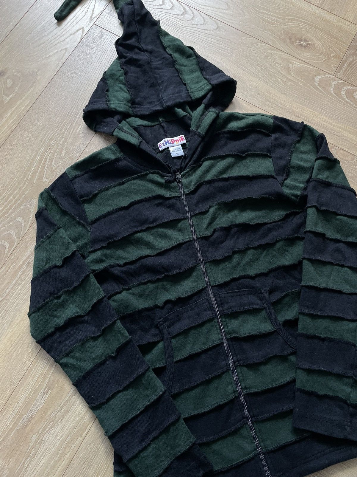 Other Nepal Vintage Y2k Zip Striped Hoodie Hippie Elf Avant Garde Size US S / EU 44-46 / 1 - 3 Thumbnail