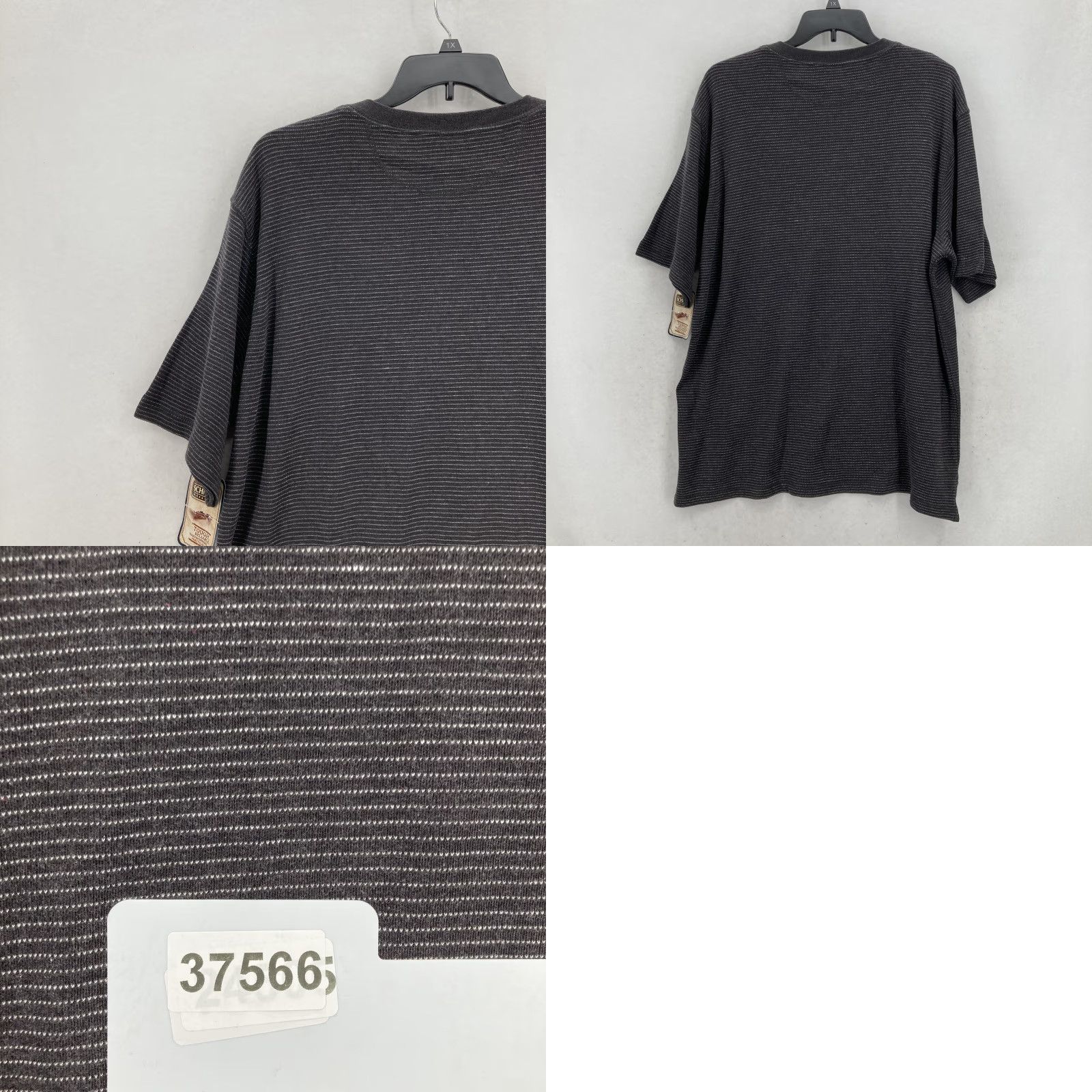 Vintage Schmidt Workwear Shirt Mens XL Black Stripe Utility Pocket Crew Henley Shirt Mens XL Black Stripe Pockets Workwear Henley Size US XL / EU 56 / 4 - 9 Thumbnail