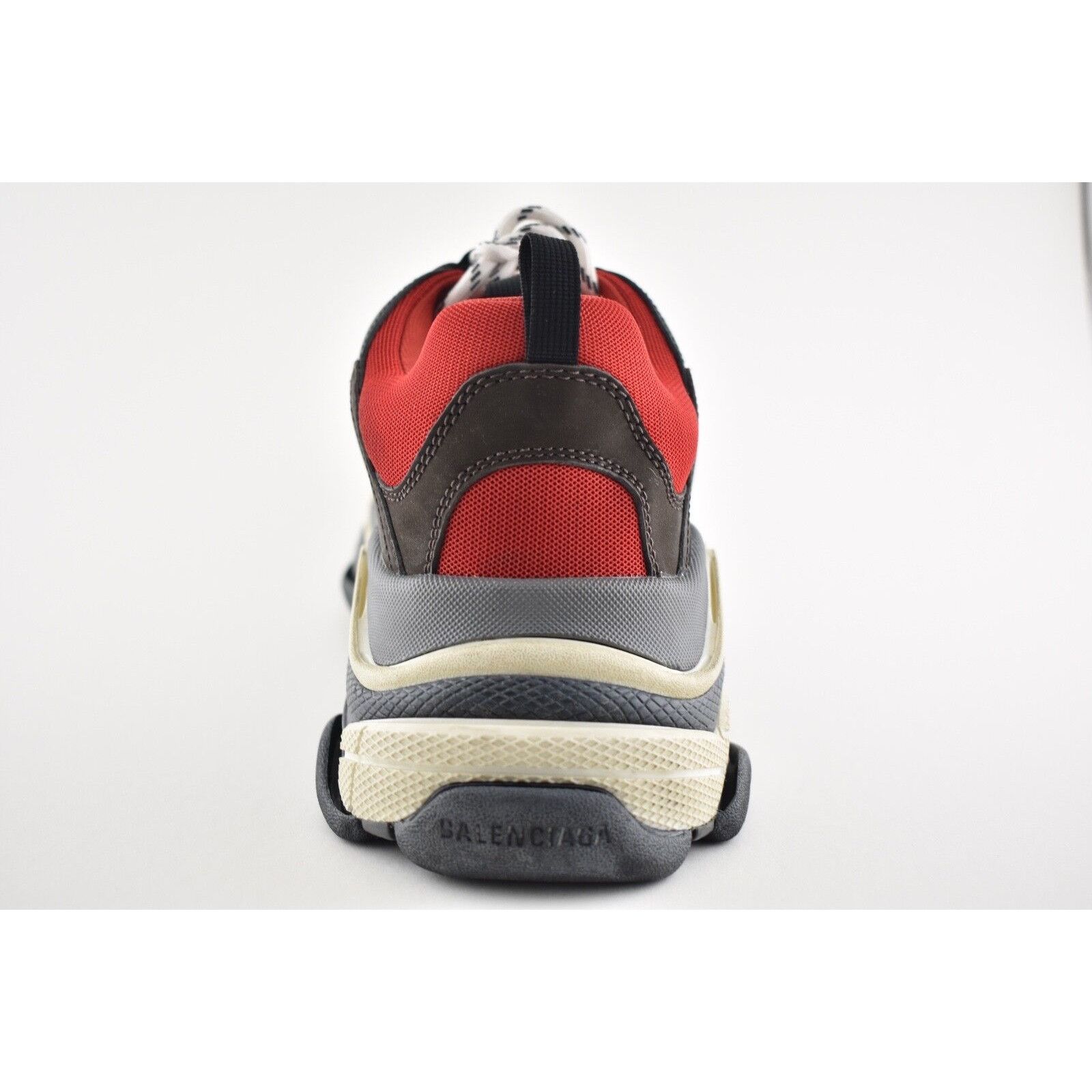 Balenciaga Balenciaga Triple S Black Red Bred Speed Flat Sneaker Size US 6 / EU 39 - 11 Thumbnail