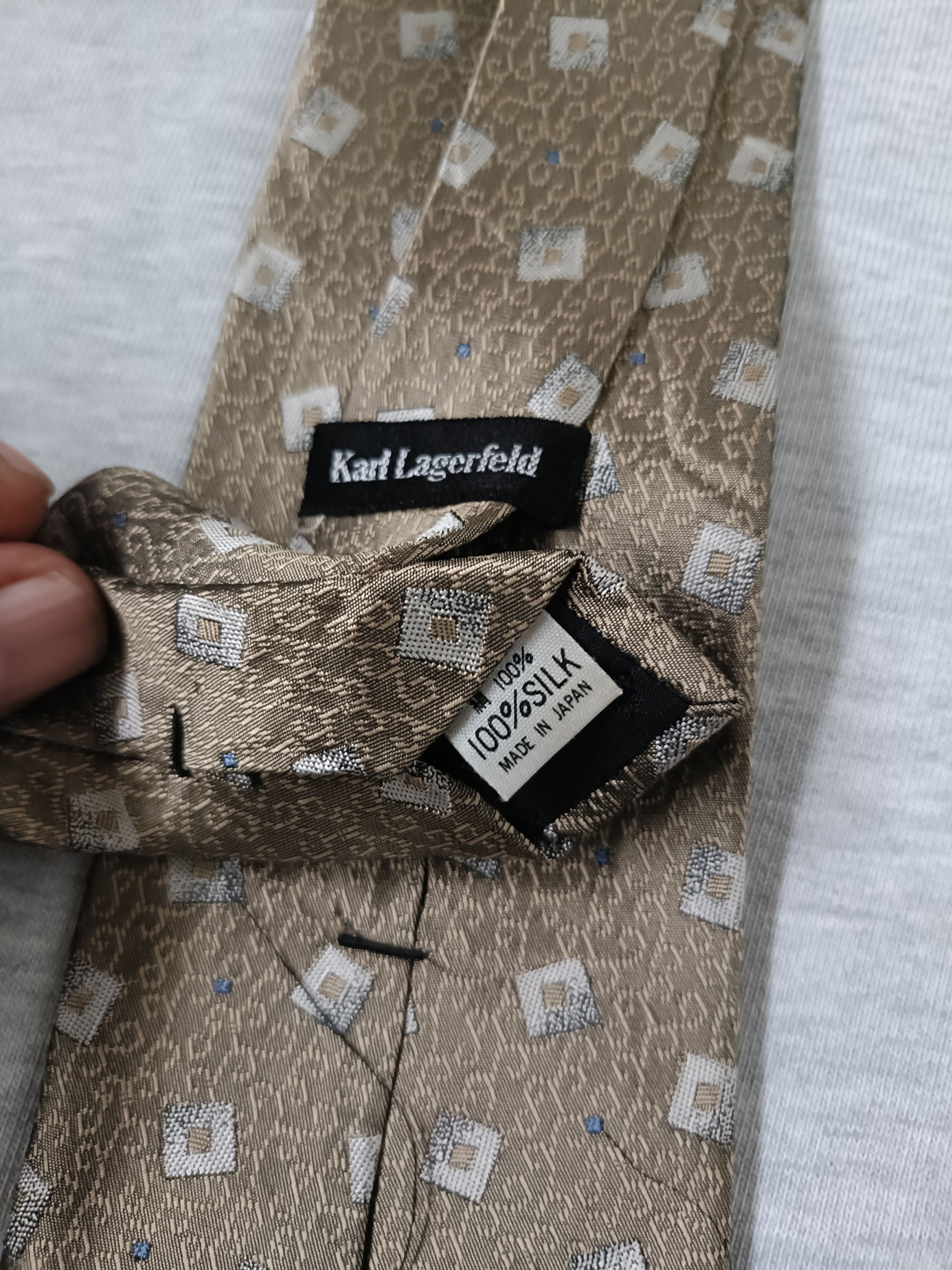 Karl Lagerfeld Karl Lagerfeld jacquard geometric silk tie Size ONE SIZE - 4 Thumbnail